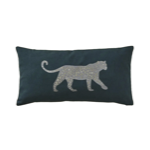 Housse de coussin 30x60 Léo Bleu Ardoise - Sylvie Thiriez