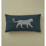 Housse de coussin 30x60 Léo Bleu Ardoise - Sylvie Thiriez