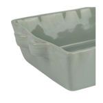 Plat à four Feston rectangulaire Vert d'eau 26x18 - Côté Table