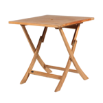 Table carrée pliante en teck VITENDO 70