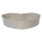 Plat coeur Charlotte Gris 24cm - Ct Table