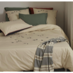 Taie d'oreiller brodée Marée basse - Sylvie Thiriez 