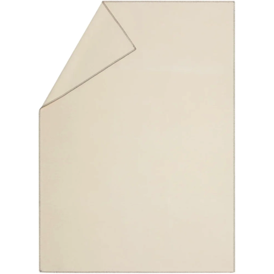 Sylt plaid coton Écru - 140x200