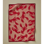 Torchon jacquard - Bonne pêche rouge - 50x70 - Sylvie Thiriez