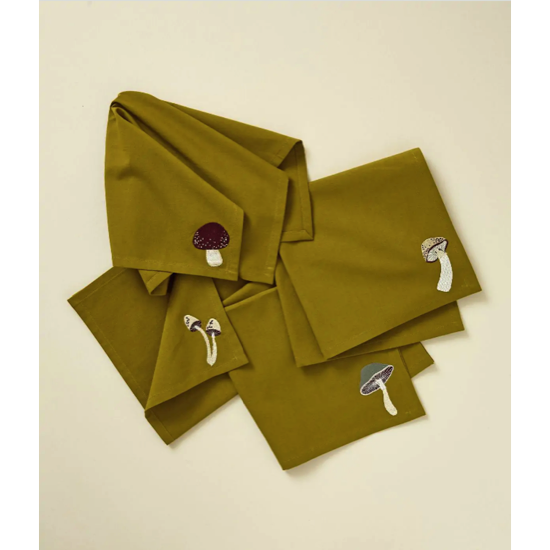Lot de 4 serviettes Automne - Sylvie Thiriez