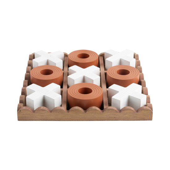 Jeu Tic Tac Toe Orange brique