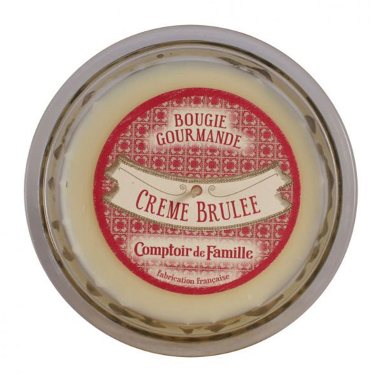 Bougie gourmande crème brulée - Comptoir de Famille