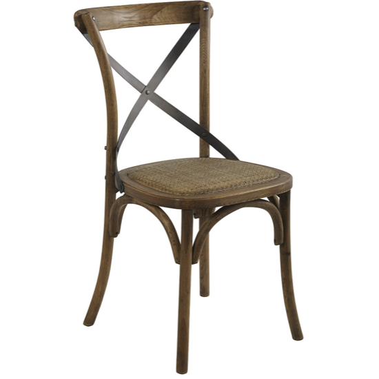 Chaise bistrot en chêne ciré - CHA90 - Casita