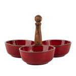 Plat apritif Suzanne rouge - Comptoir de Famille