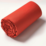 Drap housse percale unie Orange �tincelle - Sylvie Thiriez