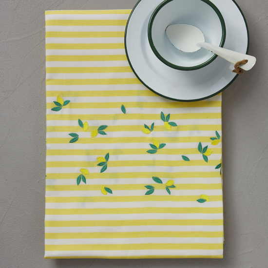 Nappe brodée Sorbet - Sylvie Thiriez