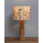 Lampe avec abat-jour brodé Wildflower - Chehoma