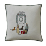 Housse de coussin polaire 45x45 Lueur d'hiver - Sylvie Thiriez