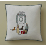 Housse de coussin polaire 45x45 Lueur d'hiver - Sylvie Thiriez