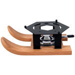 Rechaud en fonte Ski en bois 31x21x10