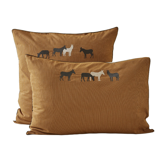 Taie d'oreiller brodé RDV Au pré - Sylvie Thiriez