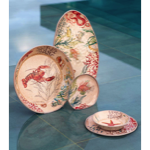 Set de 2 assiettes à dessert Ø21 en mélamine - Sea Life