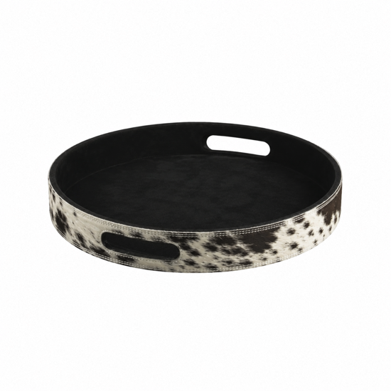 Plateau de service Ø41 - Vache noir/blanc - MM