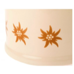 Pot en faience edelweiss