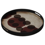 Plateau transparent clair rond 48 cm - Ethnicraft
