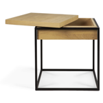 Table d'appoint en chêne monolithe