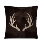 Coussin velours Bois de cerf 45x45 cm - Pdevache