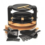 Appareil  raclette 8 personnes rond - Bois