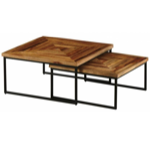 Set de 2 Tables basses quadro 