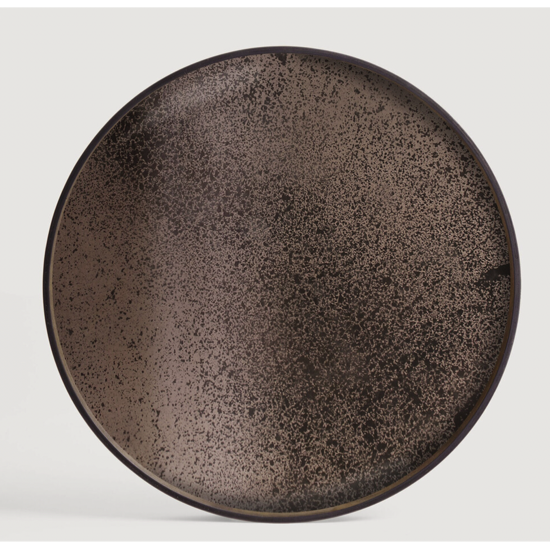 Bronze miroir tray - round - XL 