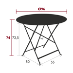 Table Bistro ronde ø96 - Fermob