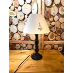 Abat jour crème perforé sapins 1051CP 