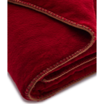 Plaid polaire brodé Au coeur de la vallée rouge - Sylvie Thiriez