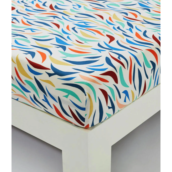 Drap housse imprimé Figuerolles - Sylvie Thiriez