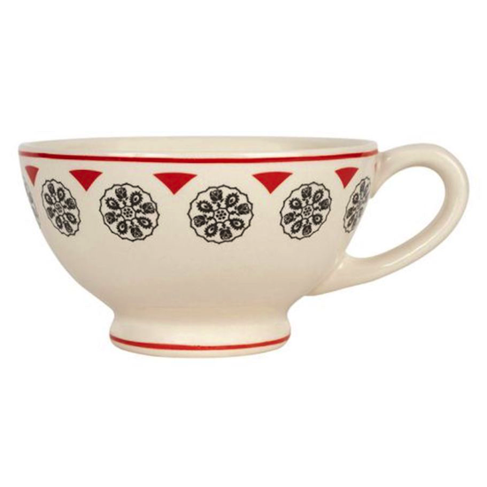 Tasse en faïence avec anse Rosette - Comptoir de Famille