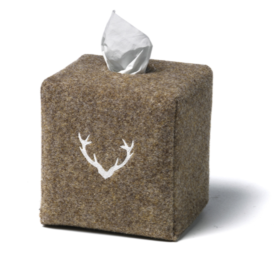 Boîte à mouchoirs en feutre de laine naturelle Isère - Catia Luca