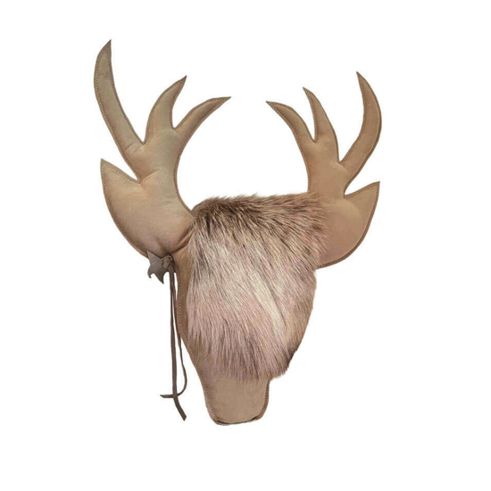 Trophée suédine Cerf Earth 70 x 60 cm - Maison Yak
