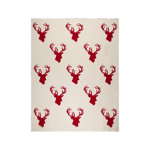 Plaid Cerf Rouge 150x125 - Côté Table