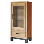Colonne FOREST 1 porte verre 1 tiroir en chne H 150cm 