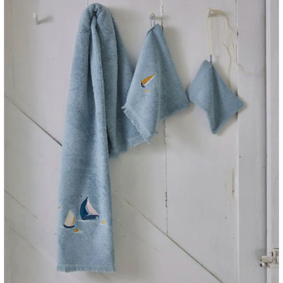 Éponge brodée Au large mer du nord - Sylvie Thiriez