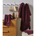 Tapis de bain éponge unie Prune - 50x80 - Sylvie Thiriez