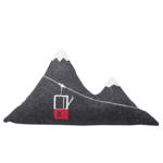 Coussin Montagne/Tlphrique 65x40 - Anthracite