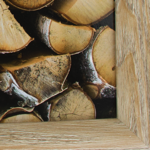 Plateau de genoux bois de cheminée