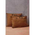 Taie d'oreiller brode Highlands - Sylvie Thiriez