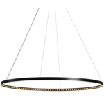 Suspension Circle avec boîtier Ø80 - noire 