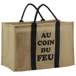 Sac à buches en jute - Coin du feu 
