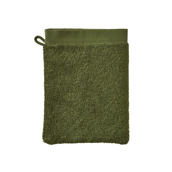 Gant de toilette Léo kaki - Sylvie Thiriez