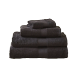 Gant de toilette éponge unie Noir - 15x21 - Sylvie Thiriez