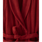 Peignoir mixte éponge unie Terre cuite - Sylvie Thiriez