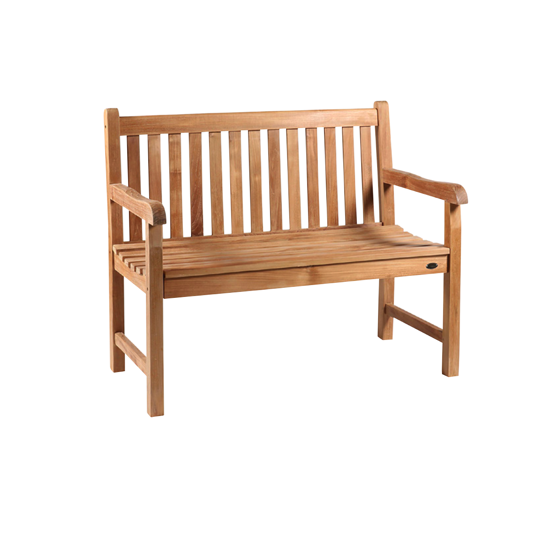 Banc droit 2 places en teck MINAO L120