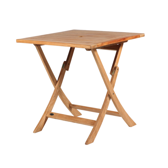 Table carrée pliante en teck TILIAH 80